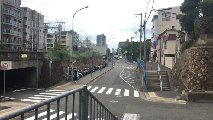 阪急六甲駅側の景色