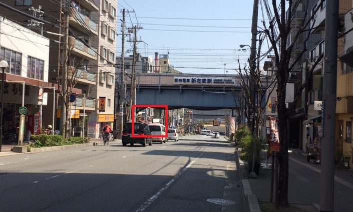 いっぽしから新在家方向