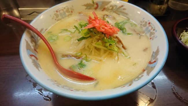 とんこつラーメン紅しょうが入り